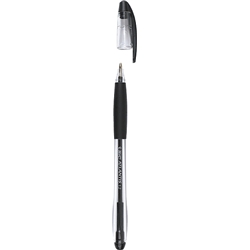 Bic Atlantis Stic Ball Pens Black [Pack 12]